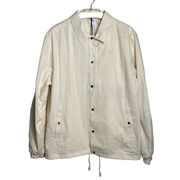 PUMA MMQ Seersucker Shirt Jacket - Picture 2 of 16